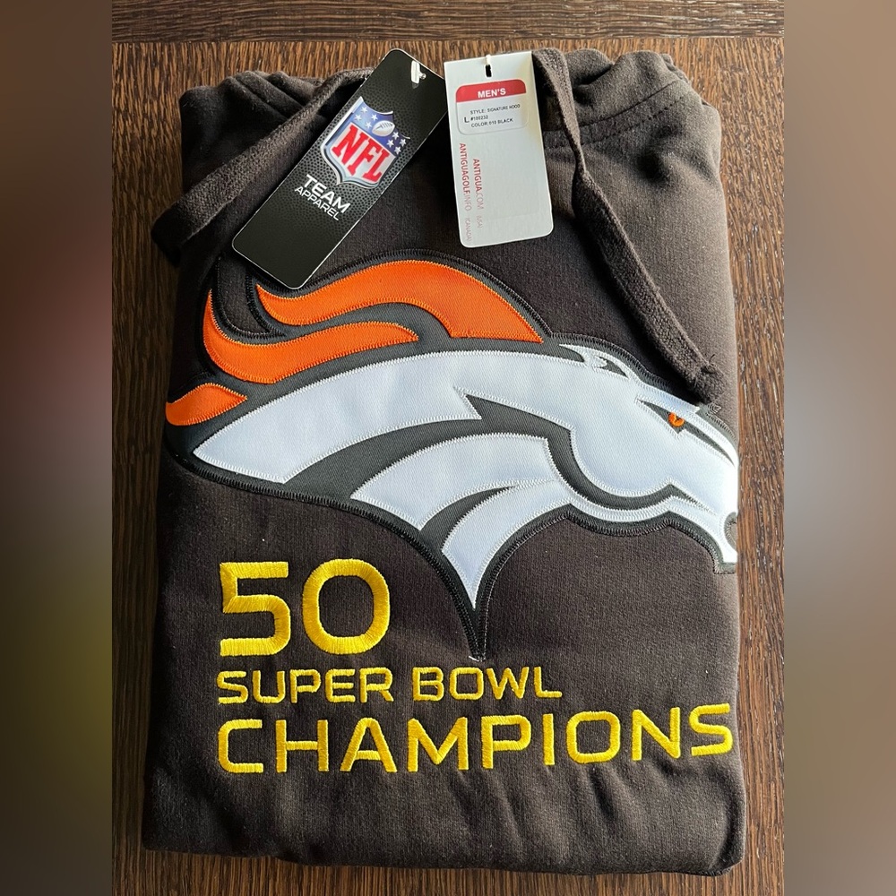 Antigua Denver Broncos Championship Hoodie